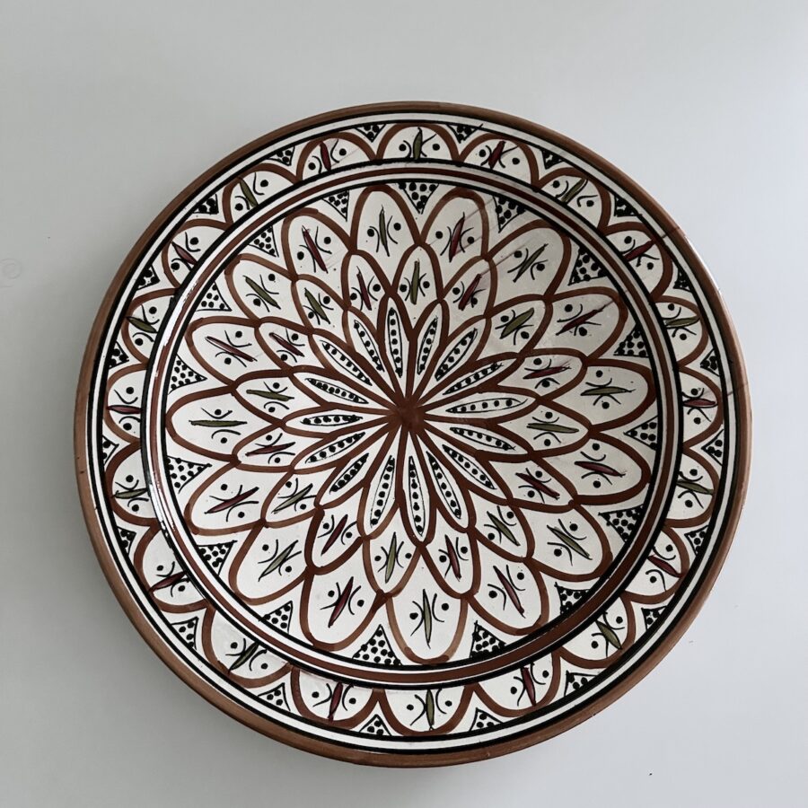 Keramik fad - Flower Glaze Ø40 cm