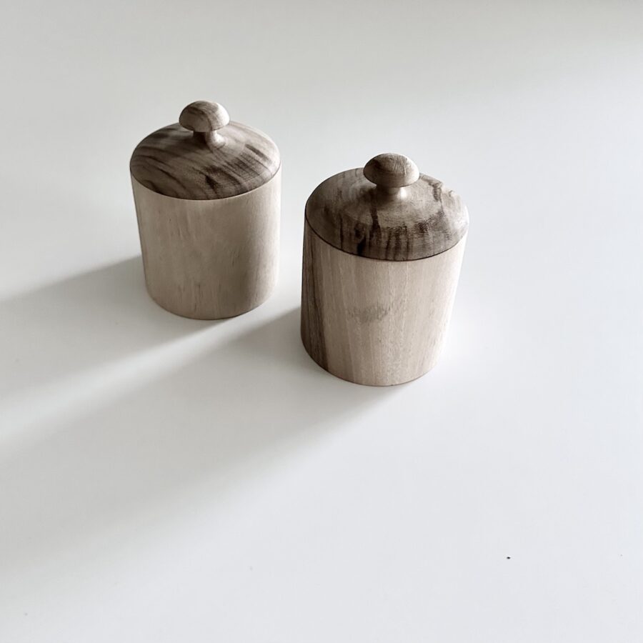 Krukke m/låg - Walnut - Image 3